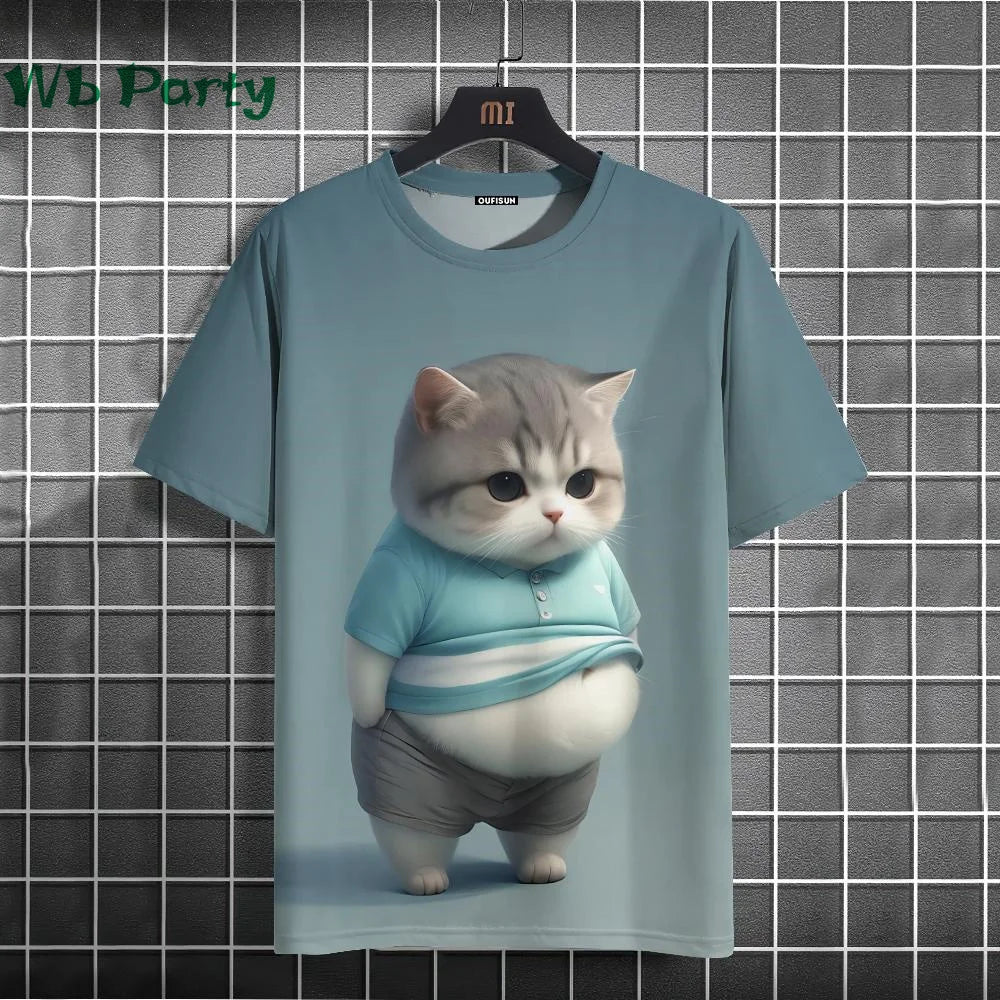 Cat Print T-shirts