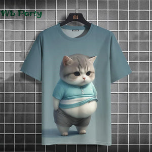 Cat Print T-shirts