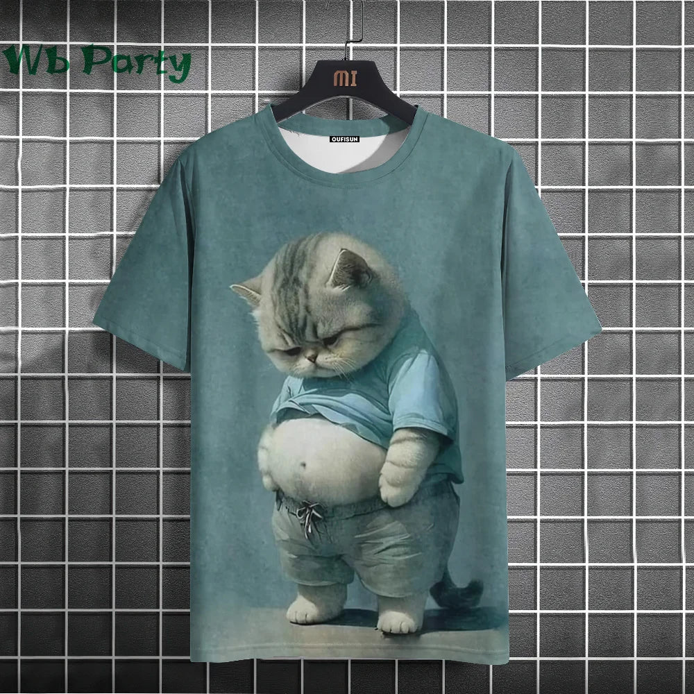 Cat Print T-shirts