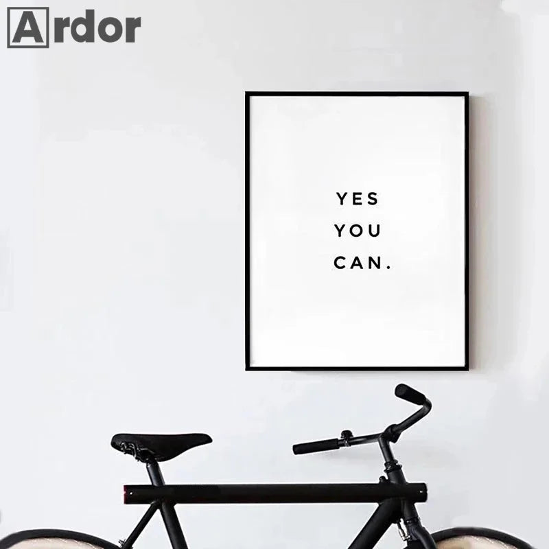 Yes You Can Motivational Poster