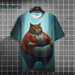 Cat Print T-shirts