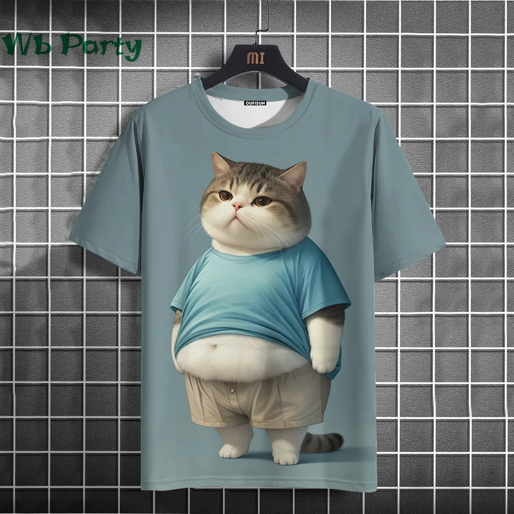 Cat Print T-shirts