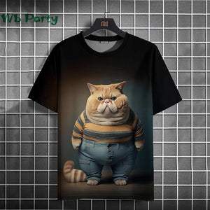 Cat Print T-shirts