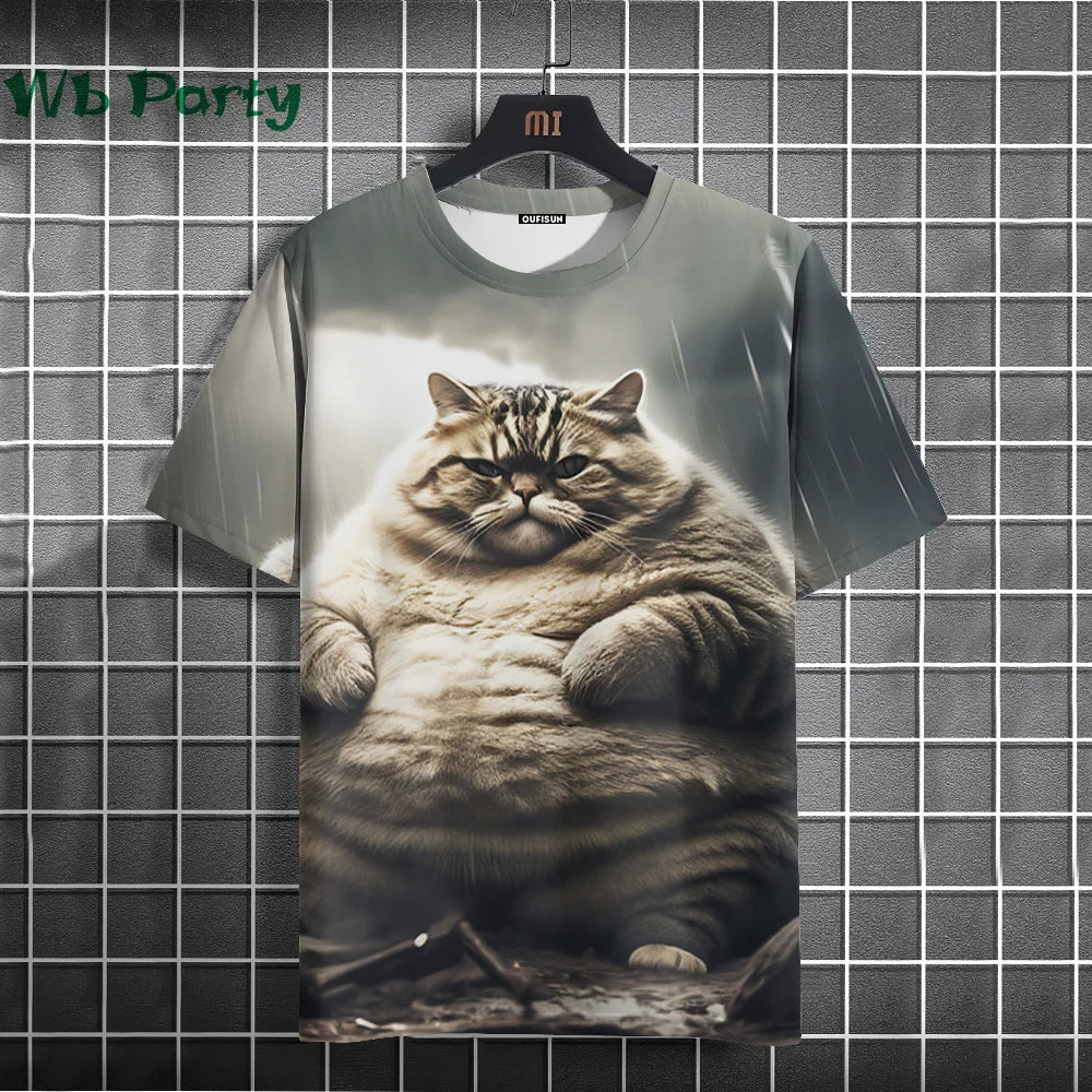 Cat Print T-shirts