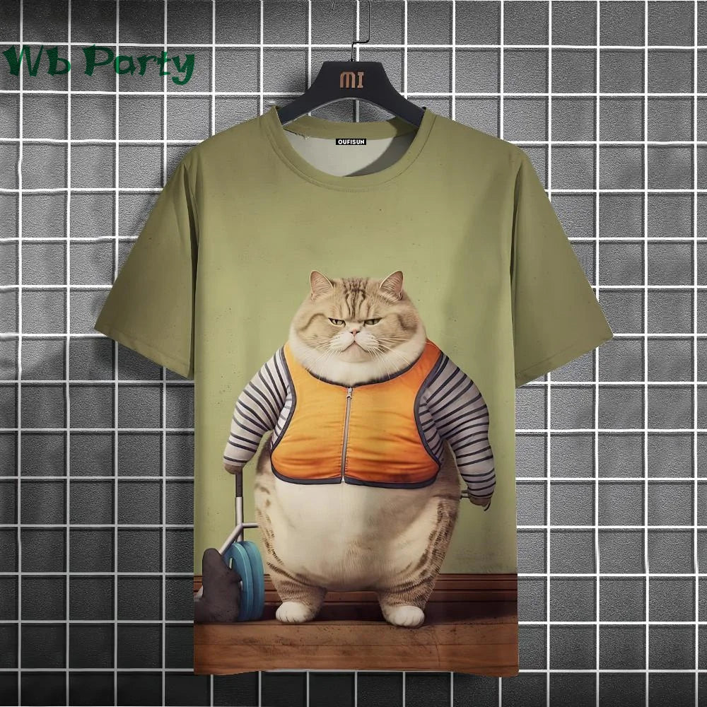 Cat Print T-shirts