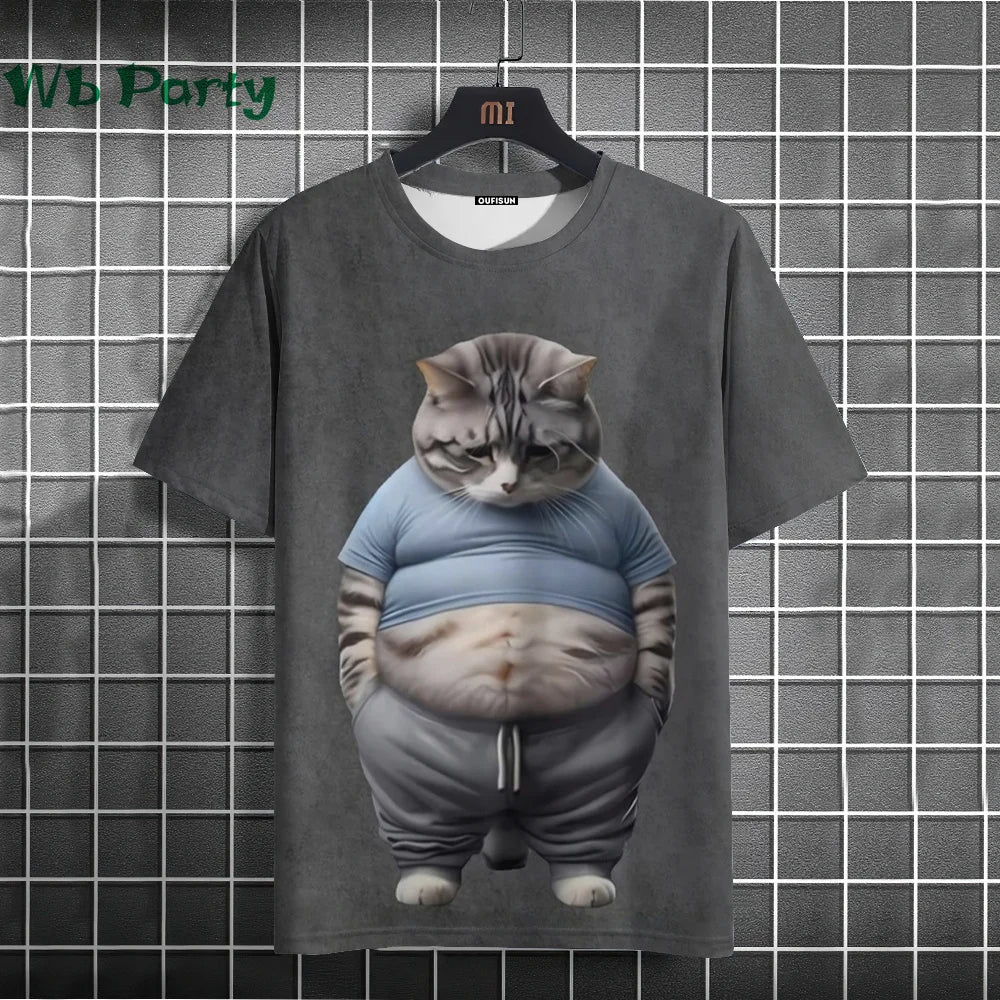 Cat Print T-shirts