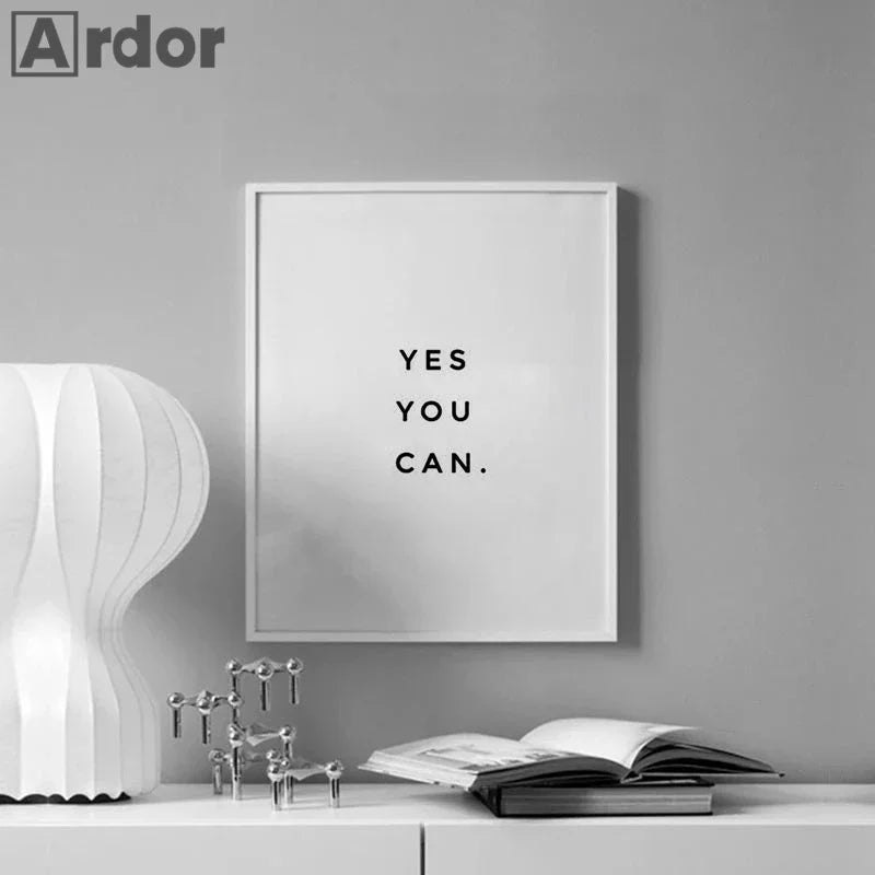 Yes You Can Motivational Poster
