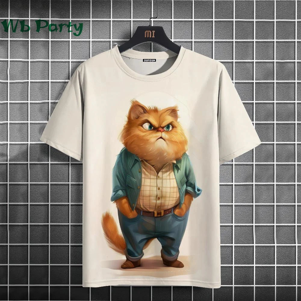 Cat Print T-shirts