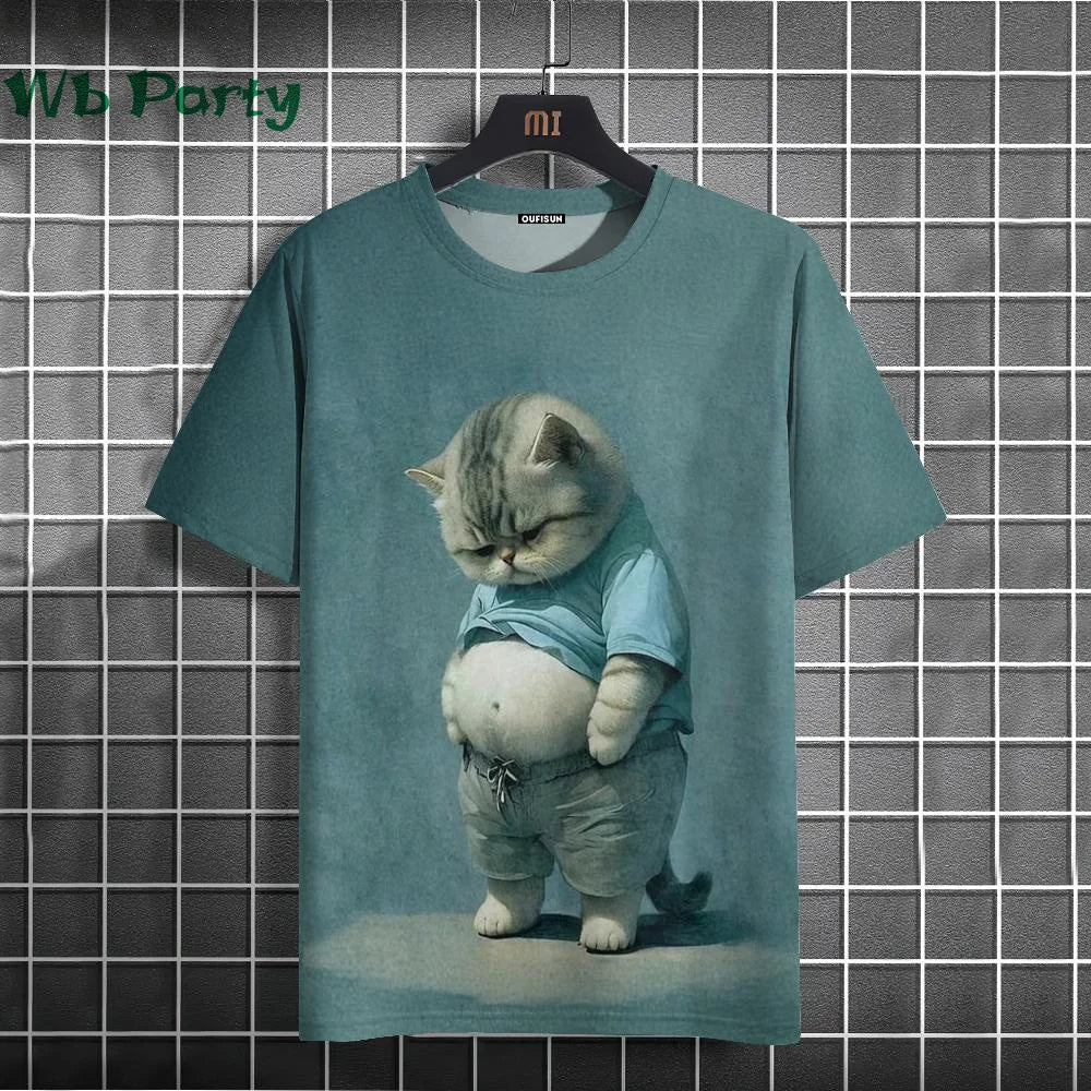 Cat Print T-shirts