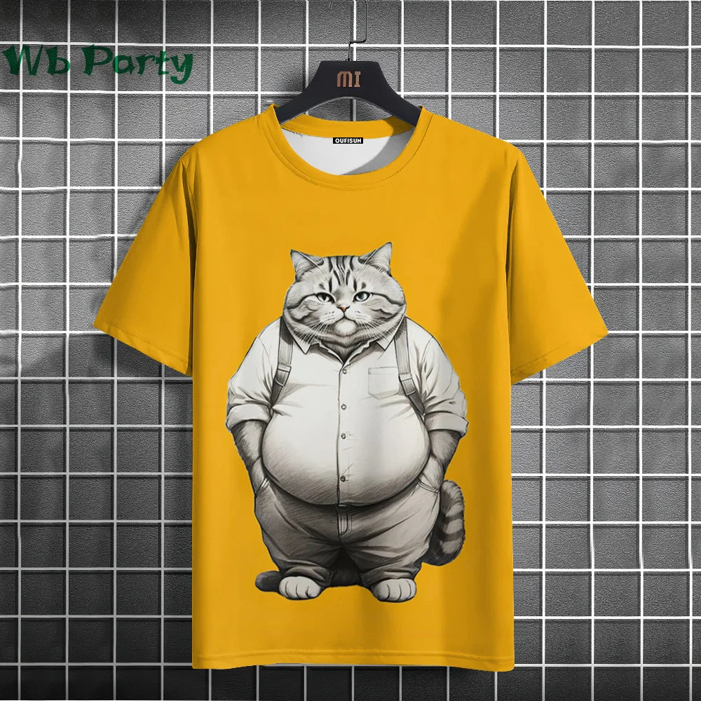 Cat Print T-shirts