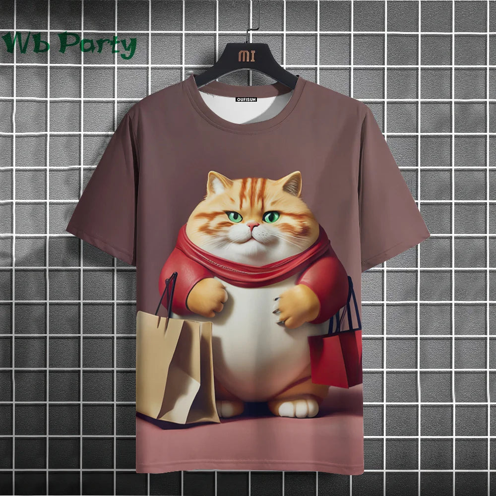 Cat Print T-shirts