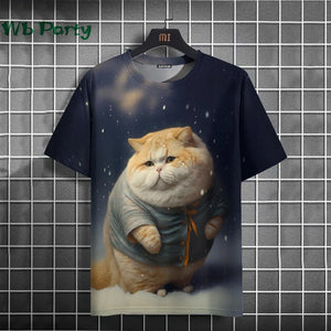 Cat Print T-shirts