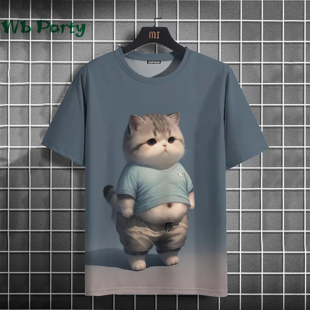 Cat Print T-shirts