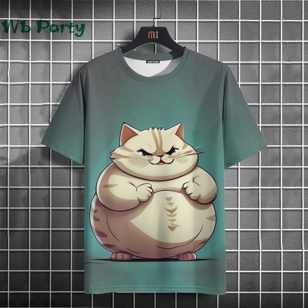 Cat Print T-shirts