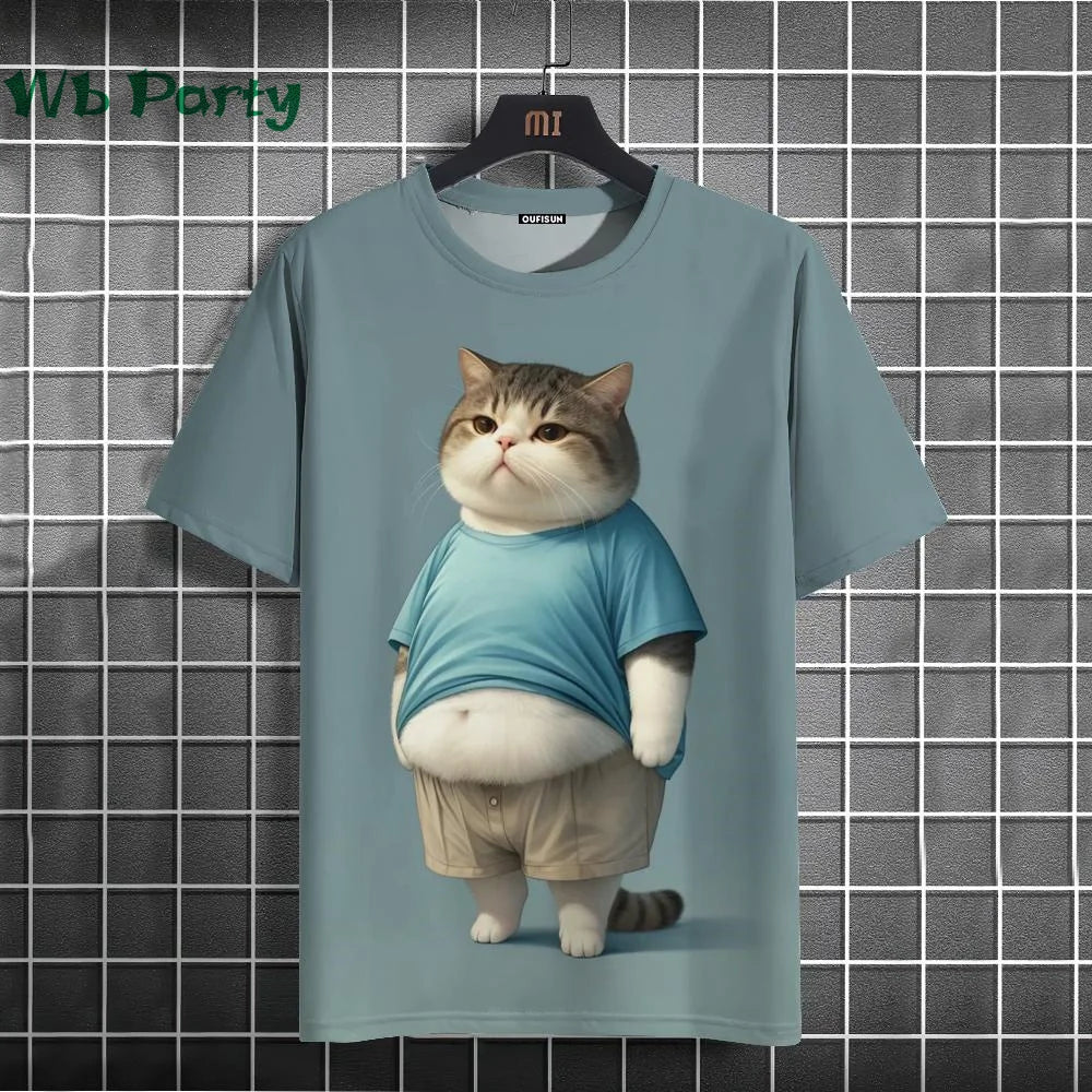 Cat Print T-shirts